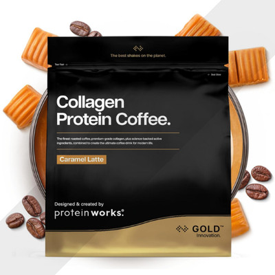 Protein Works Collagen Protein Kaffee Caramel Latte 475g 19 Portionen hydrolysiert