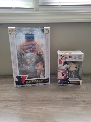 Funko Pop Comic Covers Figures Wonder Woman DC Universe Rebirth #03 & WW #390
