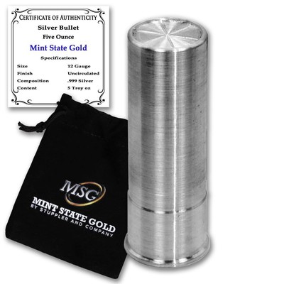 Silver Bullet - 12 Gauge (5 oz) - Pure .999 Silver by Mint State Gold