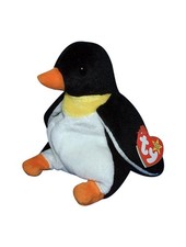 TY Beanie Baby - WADDLE the Penguin 6.5 inch 1995 - MWMTs Stuffed Animal Toy