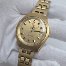 Vintage Omega Geneve Chronometer f300Hz Men's Watch Electronic Swiss Date 40mm