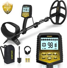 Foldable Metal Detector 11" IP68 Coil 12.8" Depth - Lightweight