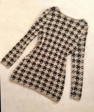 Nina Leonard Strickpullover Hahnentritt XS UK...