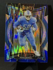 2024 Panini Select Penei Sewell Blue Black Shock 🔥💎🔥 Lions