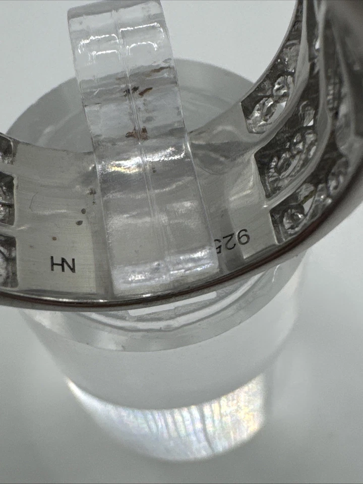 ANILLO DE DECLARACIÓN MICHAEL VALITUTTI NH PLATA 925 TURQUESA ZAFIRO BLANCO Talla 6.7 Foto 4 de 4