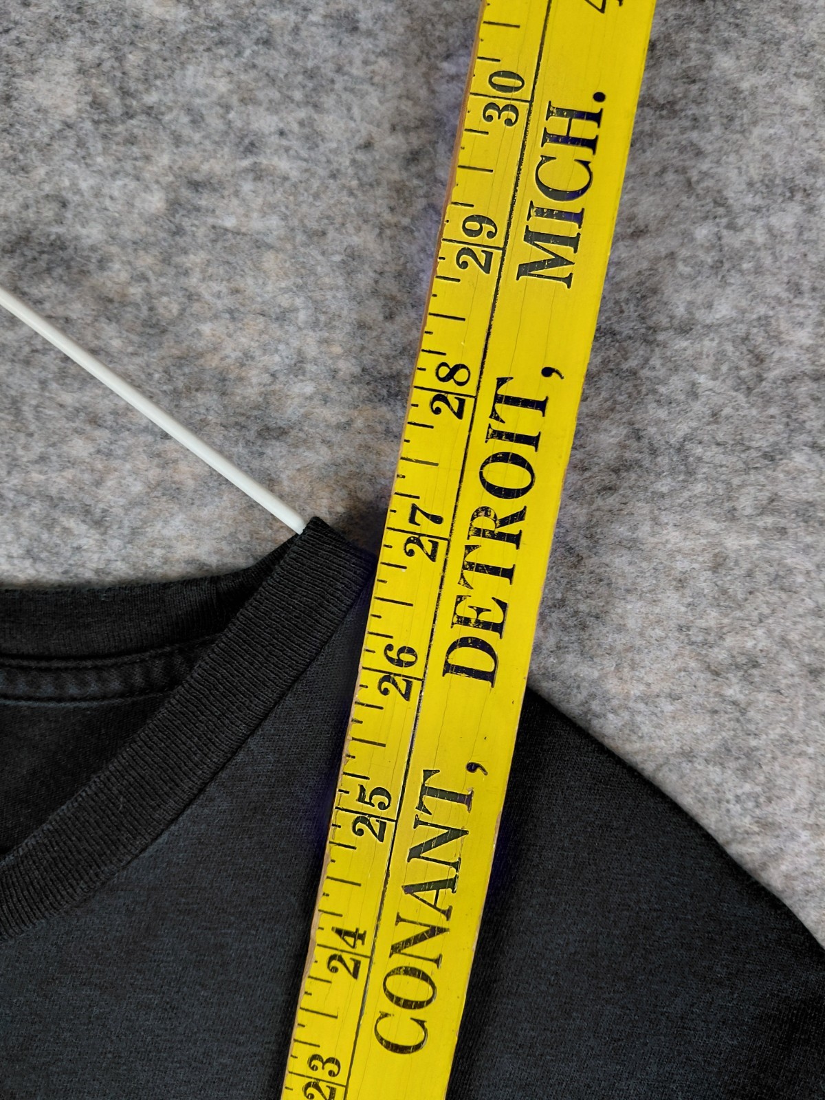 VTG 90s POLO Ralph Lauren Shirt USA SPELLOUT 3D Black Mens L Distressed 20x26.5