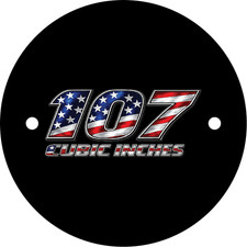 107 American Flag Points / Timing Cover fits Harley M8 Motor. Made in the USA