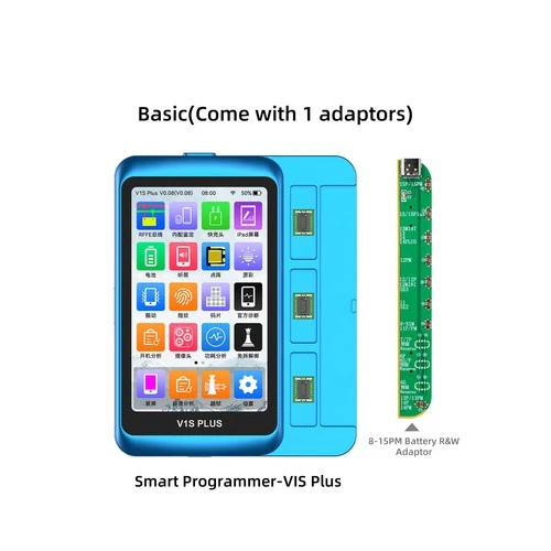 JCID-V1S Plus Smart Programmer with Battery R&W Adaptor for iPhone 8-15 Pro Max