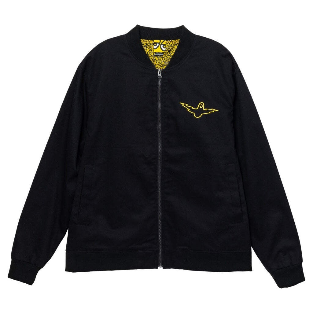 Mark Gonzales Bird Lightning Black Jacket