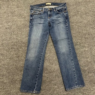 L.E.I. Jeans Womens Size 5 Blue Low Rise Straight Leg Medium Wash Denim Casual