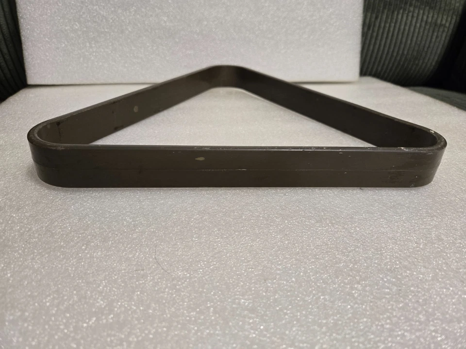 Vintage Brunswick Olive Drab Plastic Pool Billiard Triangle Ball Rack - Image 4 of 4