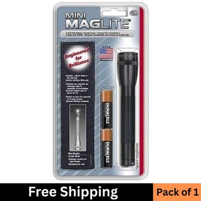 MAG-LITE - AA Mini Black Holster Combo Pack W/Batteries - 459-M2A01H