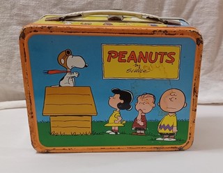 Thermos Brand 'Peanuts By Schulz' Metal Lunchbox. No Thermos.