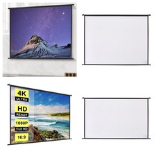 40/60/72" 4:3 16:9 Pull Down Projector Screen Wall Mounted Projection Screen