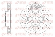 2x Bremsscheibe REMSA 62528.10 für MERCEDES CLS Shooting Brake X218 C218 350 218