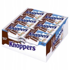 Knoppers Black & White Wafelek mleczno-orzechowy 25 g x 24 sztuk ZESTAWY