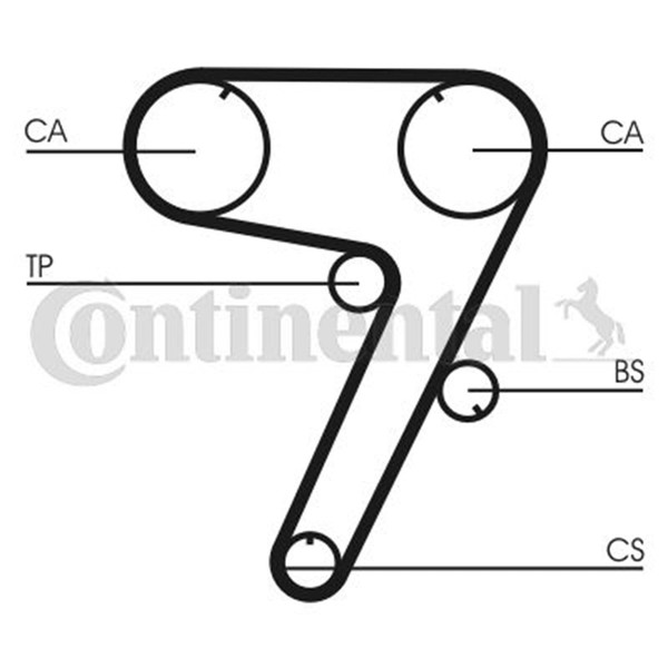 Continental Ctam Zahnriemen Passend FüR Alfa Romeo 155 Fiat Coupe Croma Tipo-image