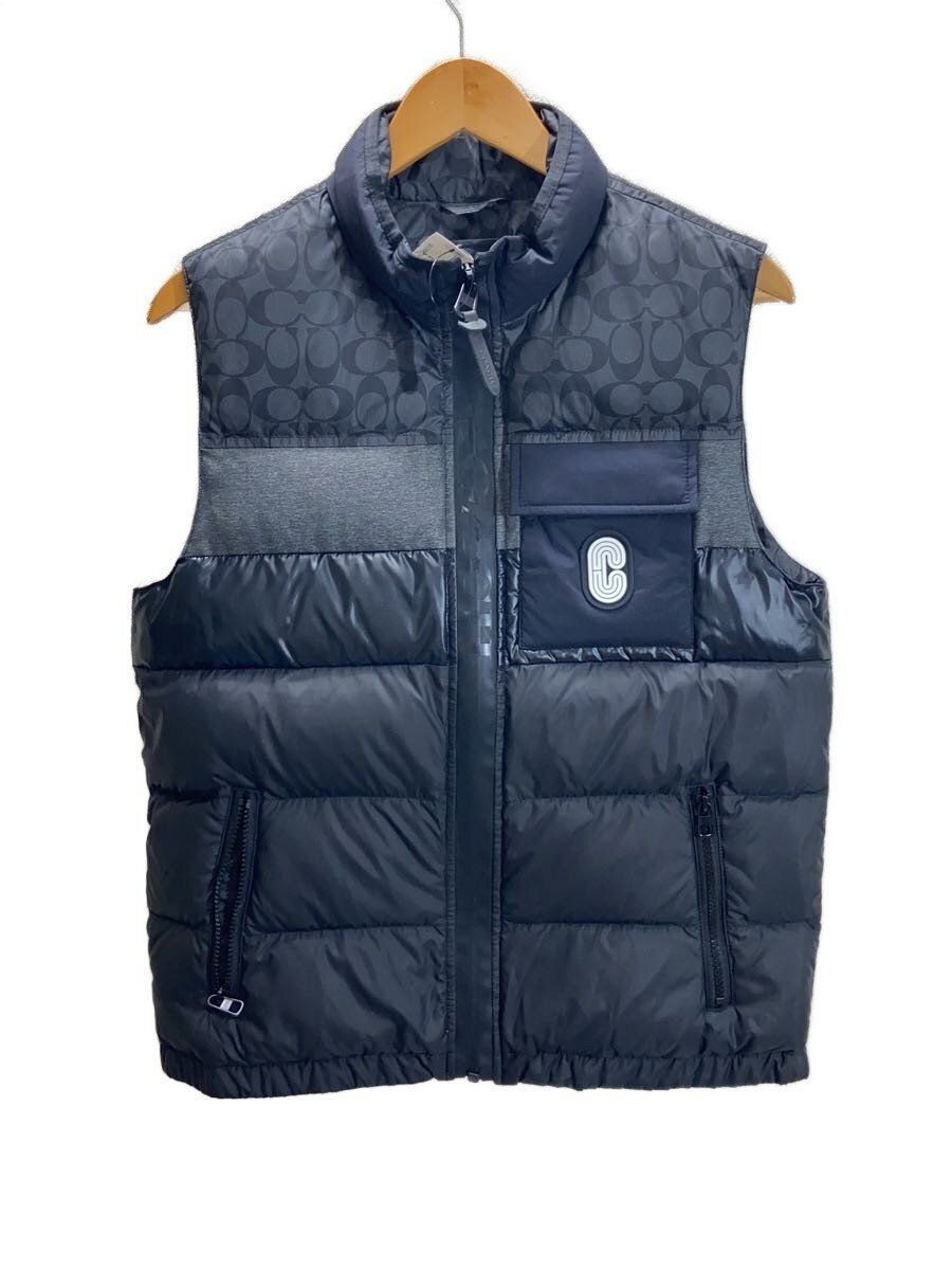 Coach Down Jacket S Polyester Black Solid Used - image 1