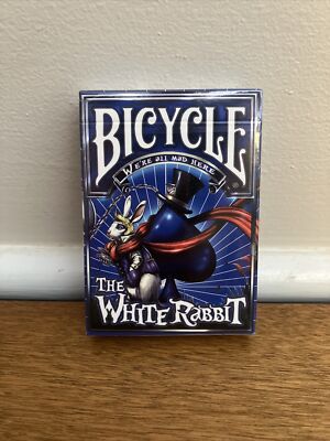 Bicycle White Rabbit Albino Dragon Playing cards blue- New Sealed