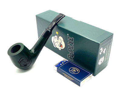 VAUEN Popeye Pfeife grün gebogen - 9mm Filter pipe pipa Made in Germany