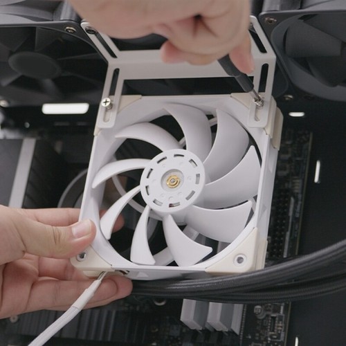 PC Water Cooling Radiators Support Bracket 120mm Fan Heatsink Mount Black - Afbeelding 14 van 18