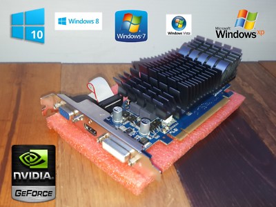 Windows 10 Optiplex 790 7010 990 9010 Tower ASUS 1GB HDMI Video Graphics Card 