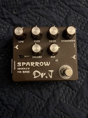 Dr J Sparrow Bass Guitar Drive,Effects Box Untested