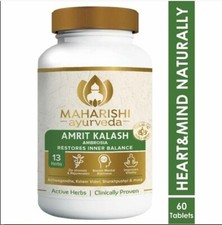 Maharishi Ayurveda Amrit Kalash Ambrosia 60 Tabs Original FREE SHIP  PACK OF 2 