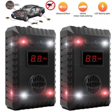 2 Pack Ultrasonic Mouse Repeller Car Rat Rodent Repellent Pest Animal Deterrent