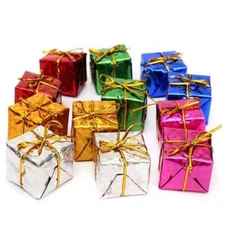 12pcs Christmas Tree Ornament 0.98 Inch Foam Gift Bag Pendant Hanging Decoration