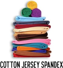 FabricLA 10oz Cotton Spandex Jersey Knit Fabric by The Yard 58/60