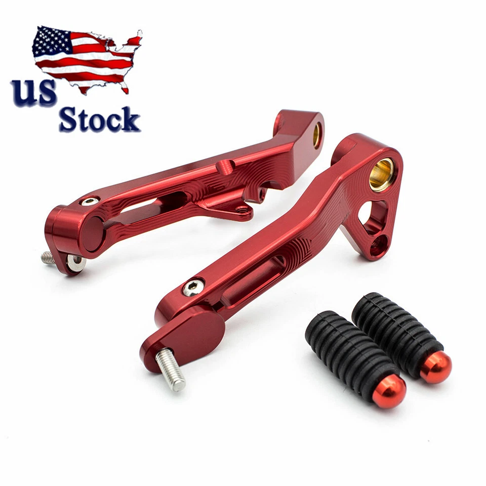 FXCNC Red Motorcycle Brake Clutch Gear Pedal Lever For Ducati MONSTER 821 1200 - Image 4 of 4
