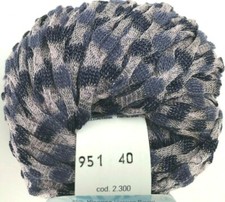 Mondial TAORMINA 951 Denim Blues Ribbon Shimmery Matte Opaque Yarn Skeins
