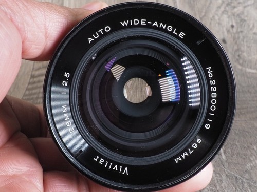 Vivitar 28mm f2.5 Auto Vintage Wide-Angle Prime Lens for Canon FD MF manual - Picture 2 of 8