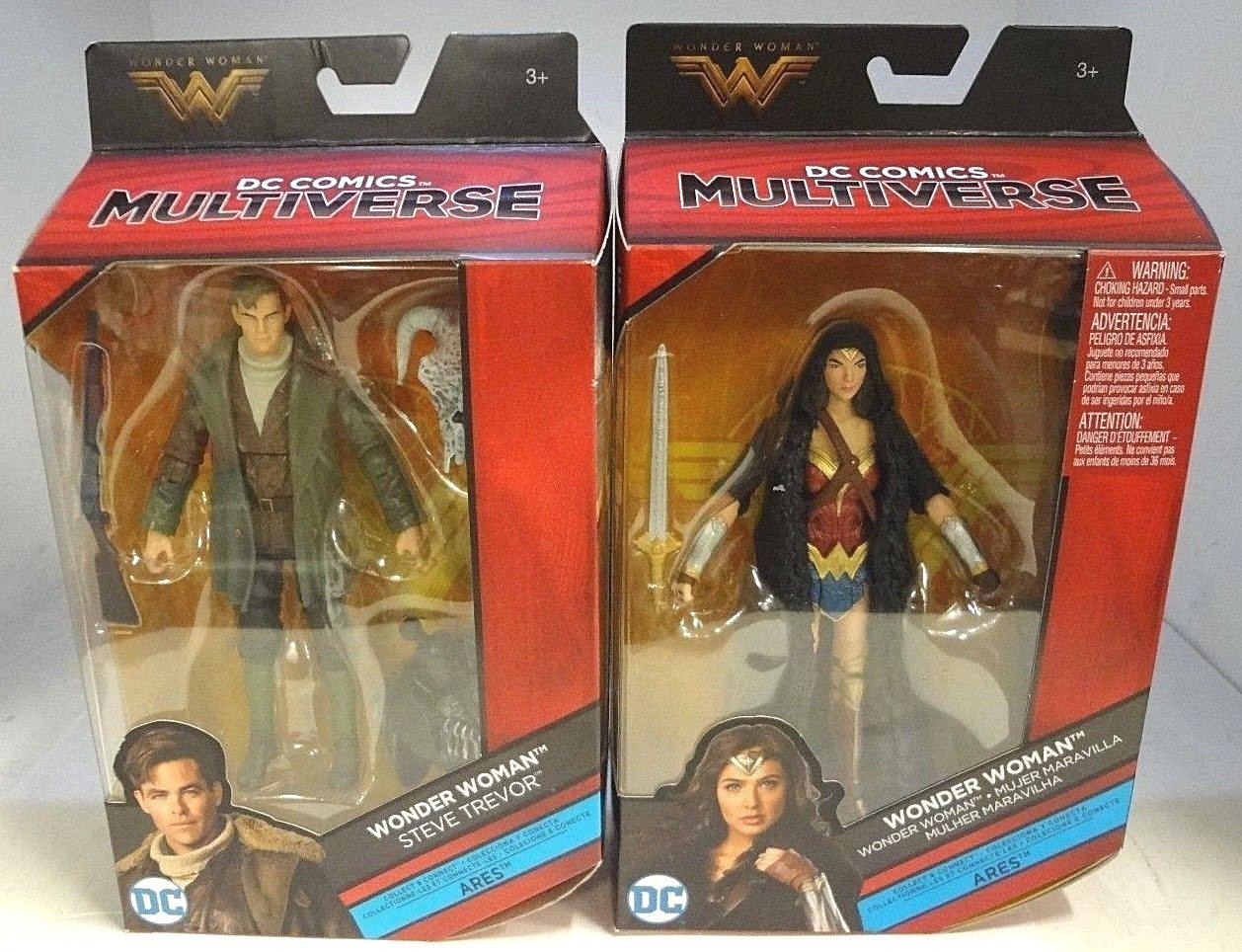 NEW In Box ~ DC Comics Multiverse ~ Wonder Woman & Steve Tre