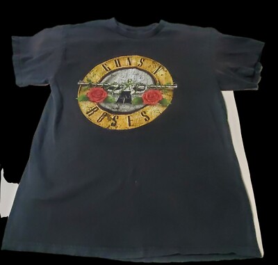 Guns N' Roses Uomo T-Shirt Bullet Logo - Nero, Taglia Medium, Cotone Morbido, Merch Ufficiale