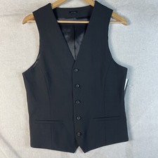 NWT J. Ferrar The Black Suit Vest Men's Small Slim Ultra Comfort MSRP 90