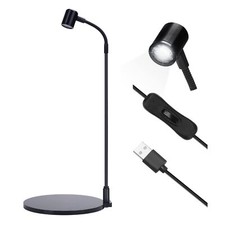 LED Aquarium Light 3W USB Black Base Betta Bowl Plants Succulents