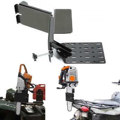 Atv Chainsaw Rack For Tractor ATV UTV Saw Mount Press Chainsaw Bracket w/Tubular Rack ...
