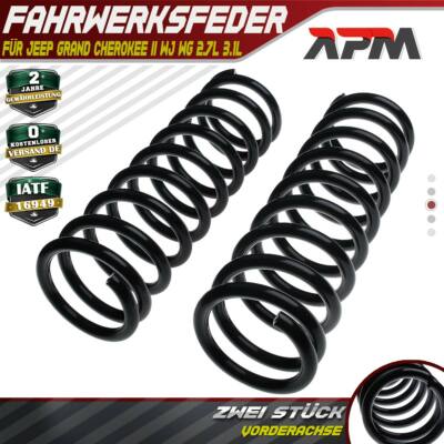 2x Federn  Fahrwerksfeder Vorne für Jeep Grand Cherokee II WJ WG 2.7L 3.1L SUV