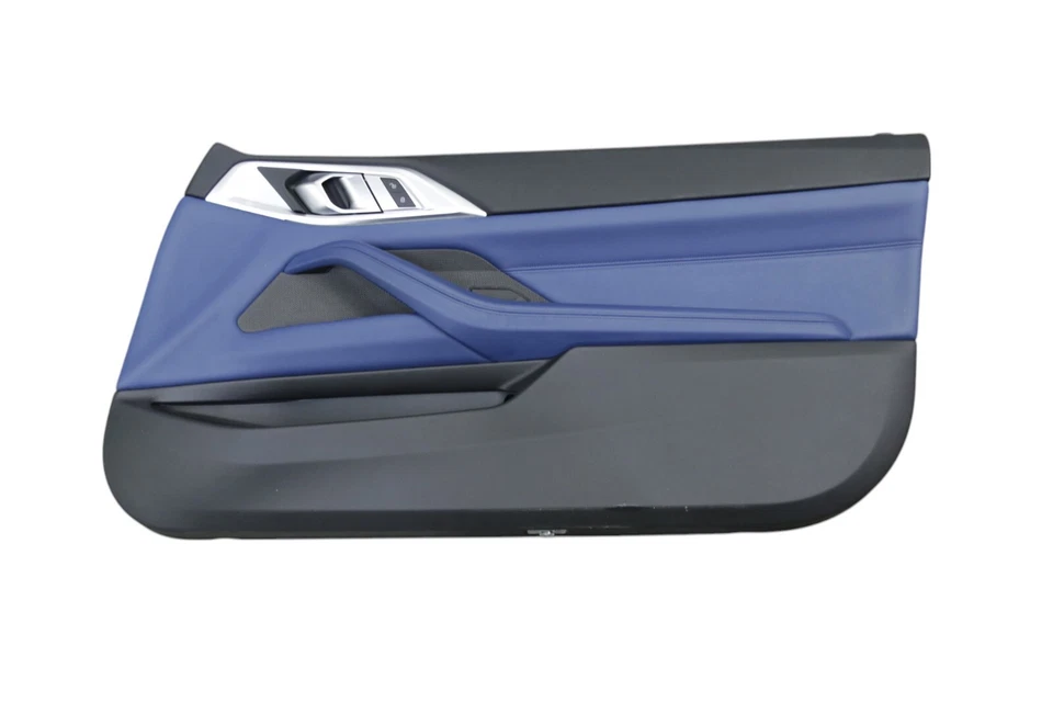 宝马 M4 G83 可调式峡湾蓝色皮革内部座椅面板 2021 - 2025 原始设备制造商 — 第 4/4 张图片