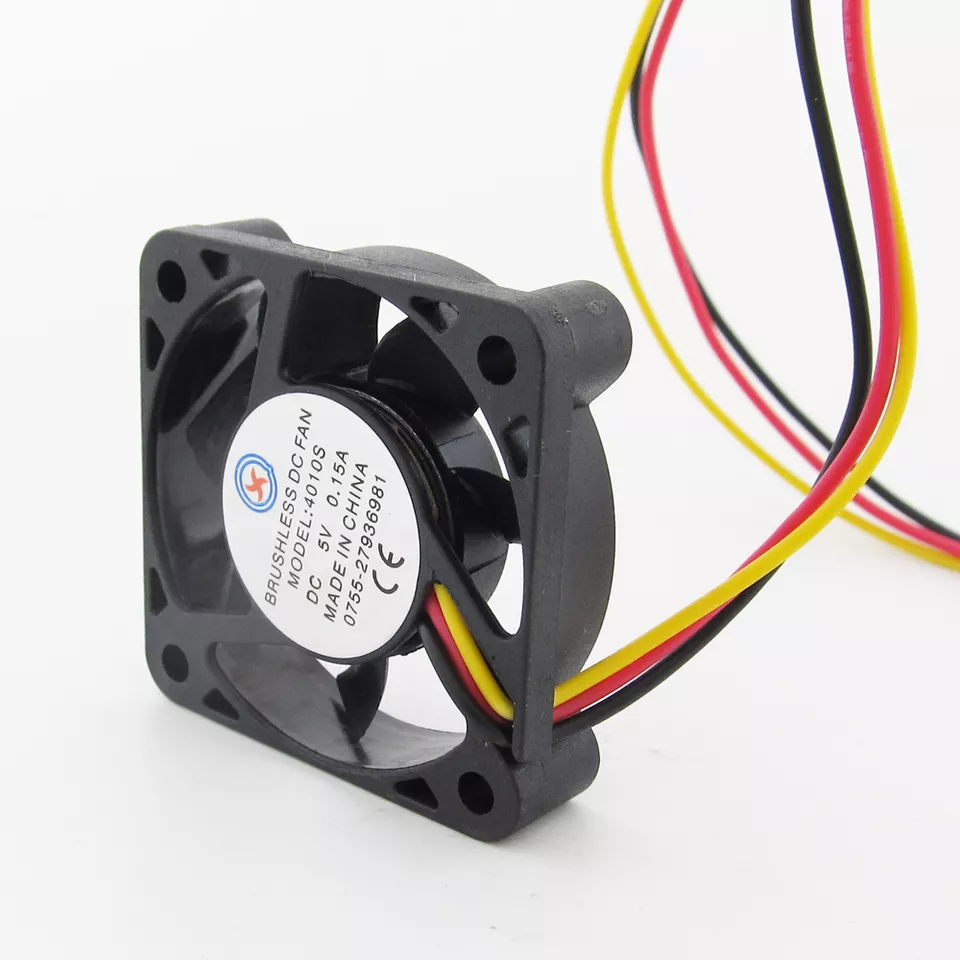 5pcs Brushless DC Cooling Fan 40x40x10mm 40mm 4010 7 blades 5V 3pin Connector - Image 3 of 4