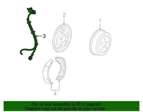 Manguera de freno original Ford 1997-2004 F-150 F-150 Heritage F-250 F-250 6L3Z-2282-R Foto 2 de 2