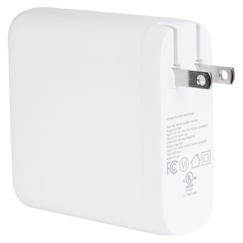 3A 4-Port Wall Charger Fast Charge USB-C USB-A 100W Power Delivery Foldable GaN - Picture 2 of 6
