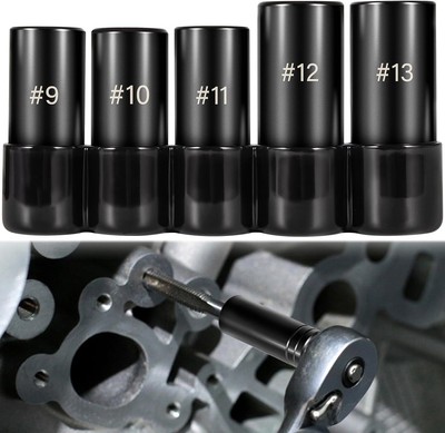 71670 Large Tap Socket Set 5Pcs, Fit 5/8'', 11/16'', 3/4'', 7/8'', 1'' (16-25mm) Taps