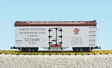 USA Trains G Scale R16491C Northwestern Road #18200 gray/box car red