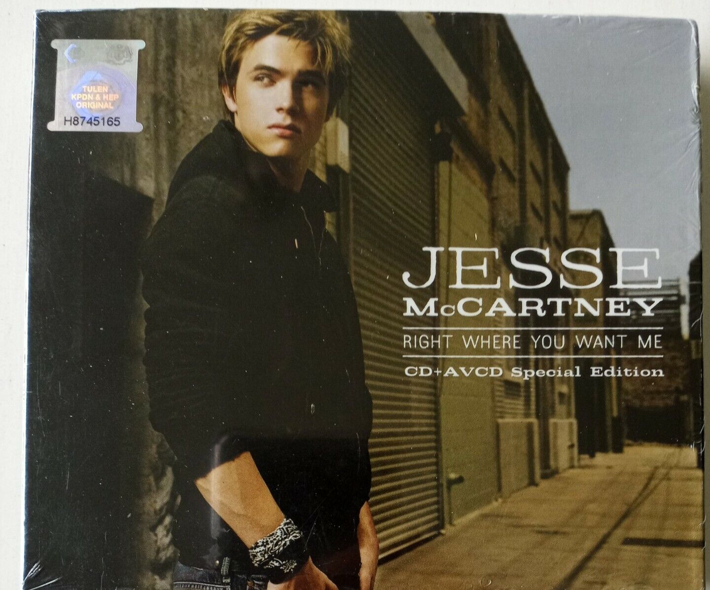RARE Right Where You Want Me by Jesse McCartney (CD & AVCD, Sep-2006, Hollywood)