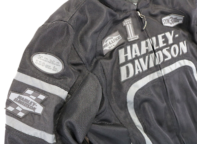 harley davidson mesh jacket 2XL black Screamin Eagle 110 armor bar