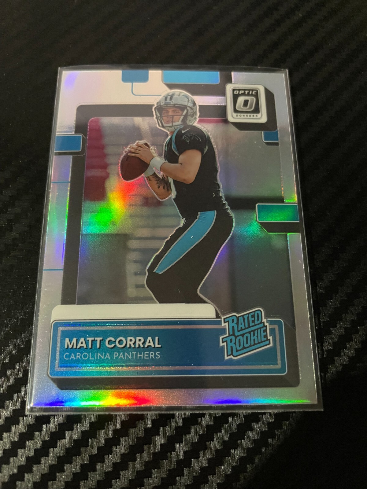 2022 Donruss Matt Corral Optic Preview Holo Prizm Rated Rookie Card RC #P-302