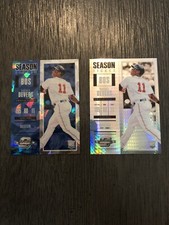 2018 Chronicles Contenders Optic Rafael Devers RC Blue Ice/149 And Hyper/299